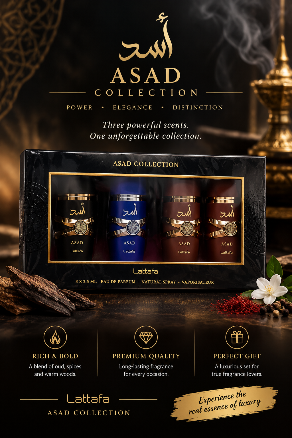 ASAD COLLECTION - 4 IN 1 SET by Lattafa (4x25ml)