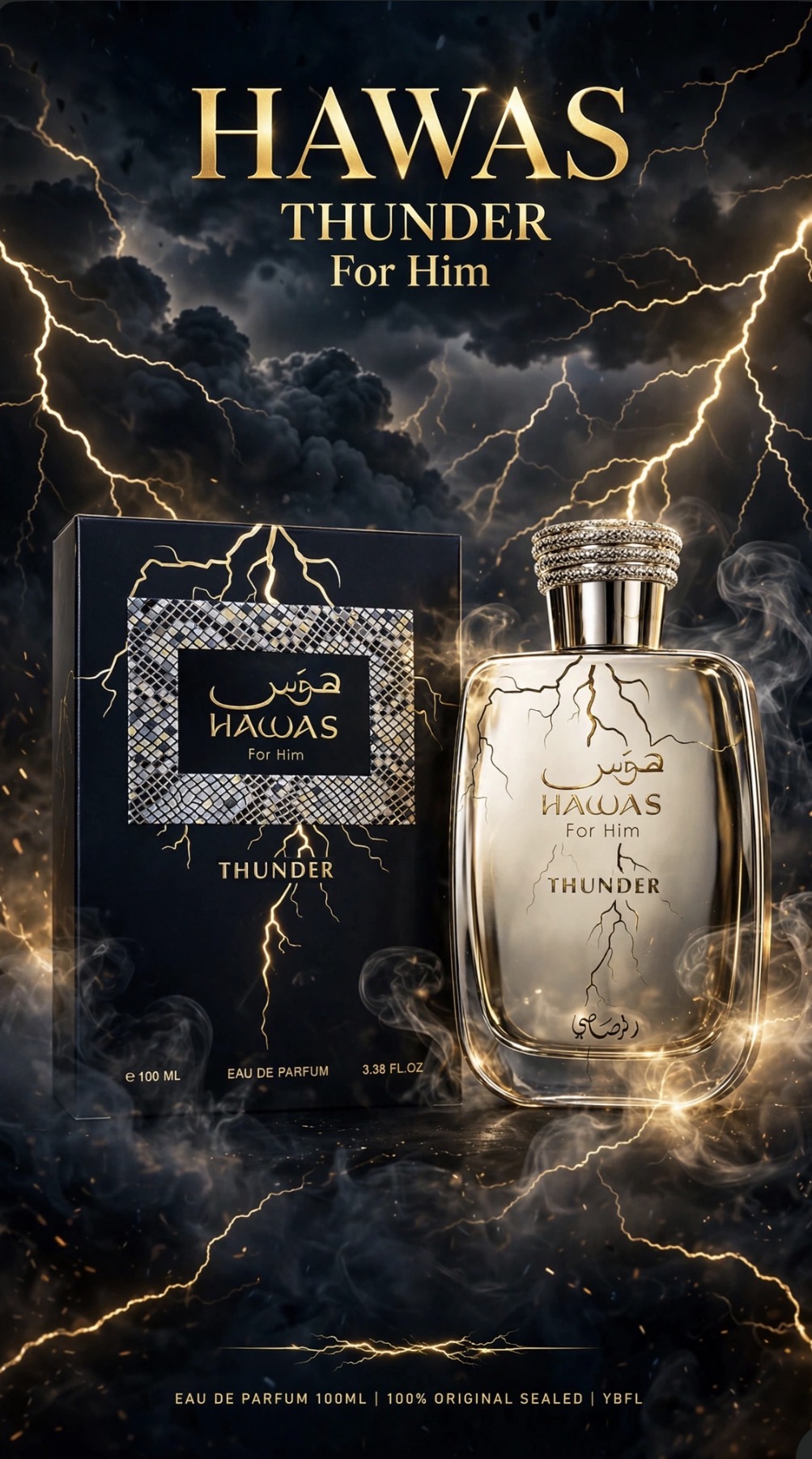 Hawas Thunder For Him EDP 100ML by Rasasi