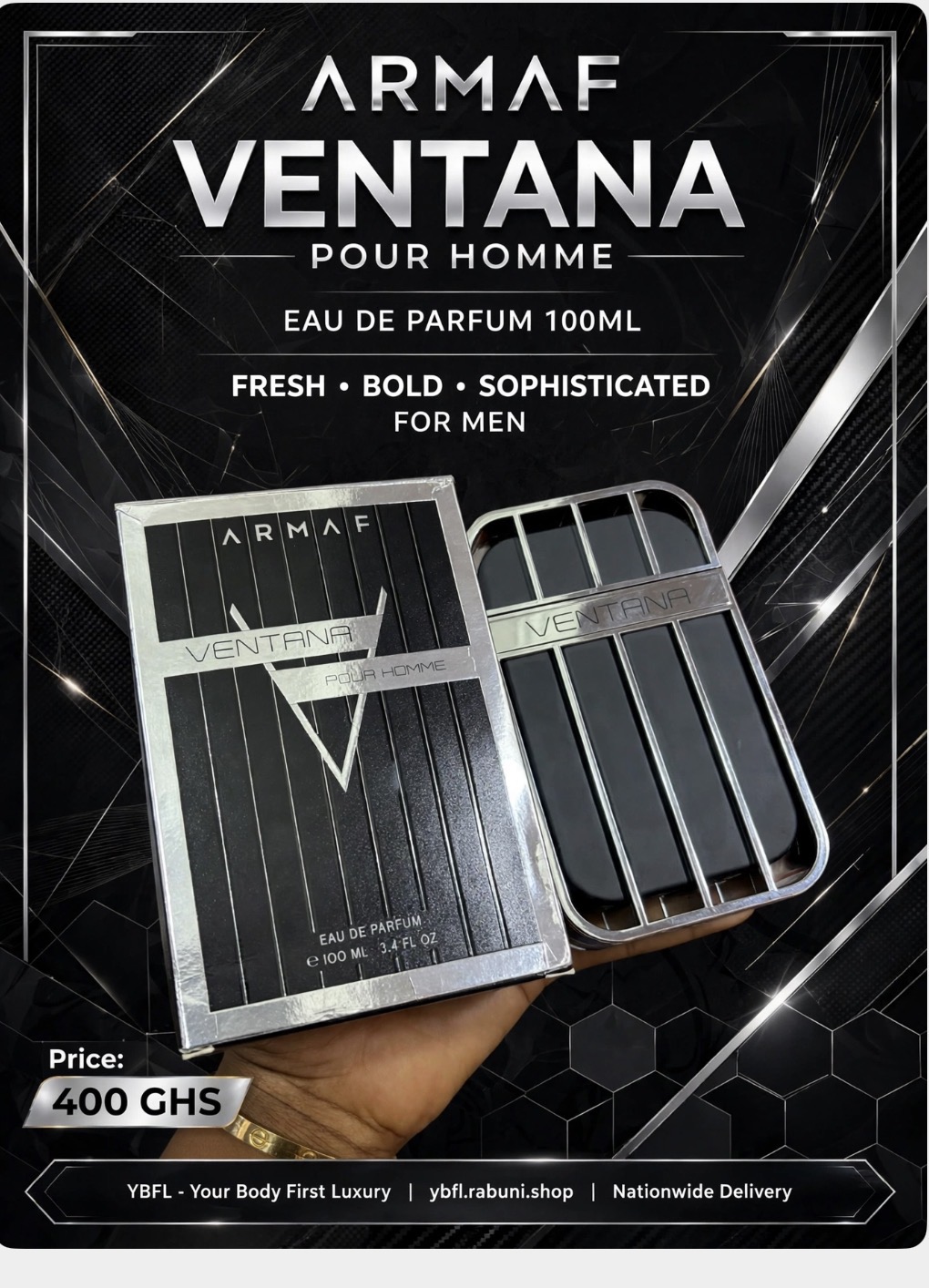 Armaf Ventana Pour Homme EDP 100ML For Men